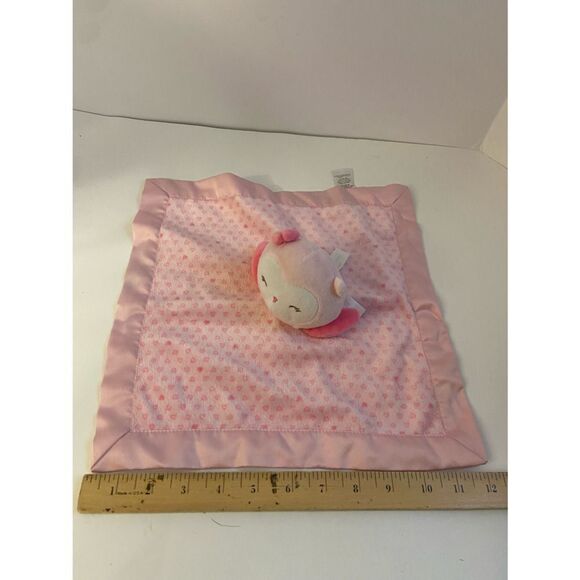 Owl blanket pink plush child of mine carters - Picture 1 of 4